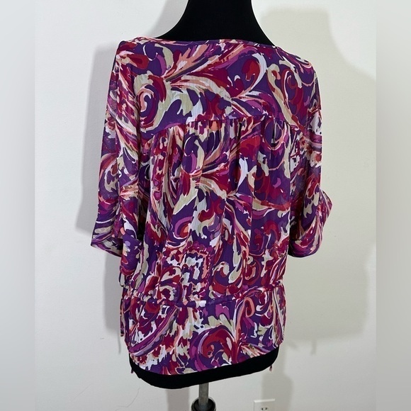 ANA sz med top sheer fuller style. In a colorful spring style - Picture 3 of 14